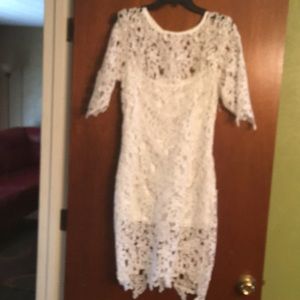 White lace dress